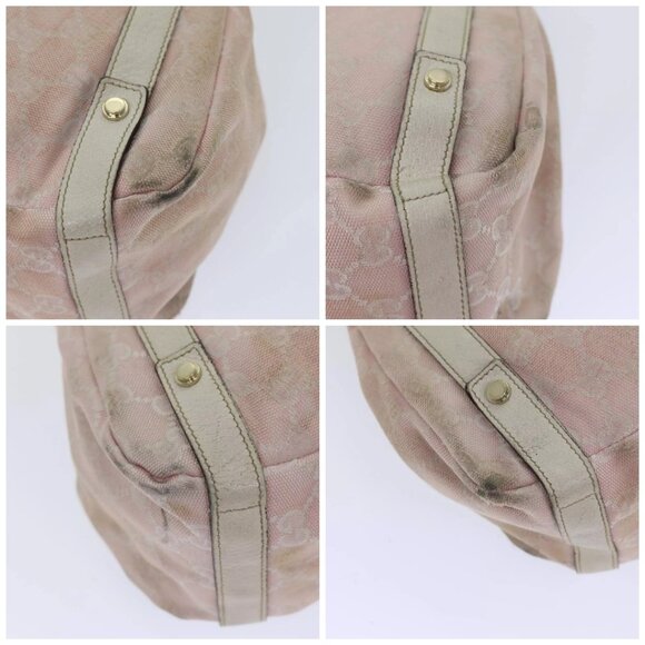 GUCCI GG Canvas Tote Bag Gold Pink 130736 Auth 90470 - Picture 14 of 16